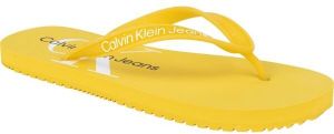 Calvin Klein BEACH SANDAL MONOGRAM TPU Dámske žabky, žltá, veľkosť