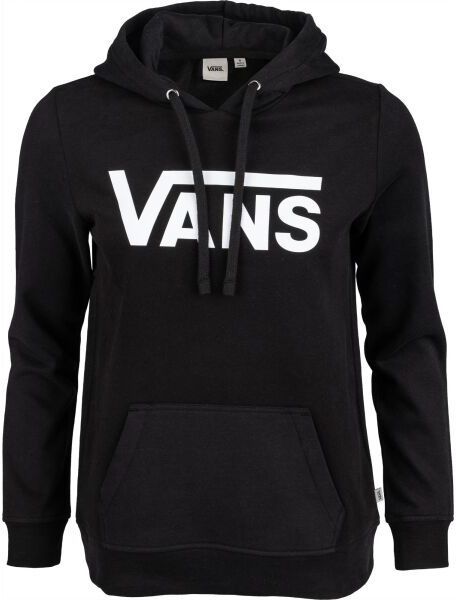 Vans WM DROP V LOGO HOODIE Dámska mikina, čierna, veľkosť