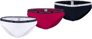 Tommy Hilfiger 3P BIKINI Dámske nohavičky, biela, veľkosť