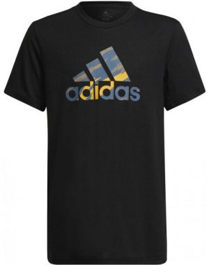 adidas PRIME TEE Chlapčenské tričko, čierna, veľkosť
