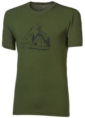 PROGRESS PIONEER TEEPEE Pánske tričko s bambusom, khaki, veľkosť