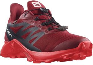 Salomon SUPERCROSS 3 GTX Pánska trailová obuv, vínová, veľkosť 43 1/3