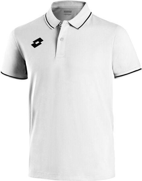 Lotto ELITE JR POLO PL Juniorské polo tričko, biela, veľkosť