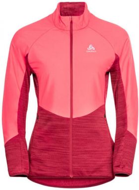 Odlo RUN EASY WARM HYBRID Dámska bežecká bunda, lososová, veľkosť