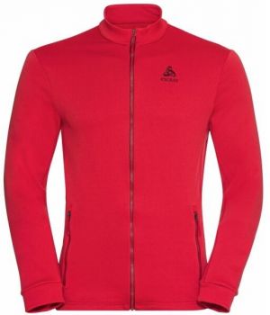 Odlo MID LAYER FULL ZIP BERRA Pánska mikina, červená, veľkosť