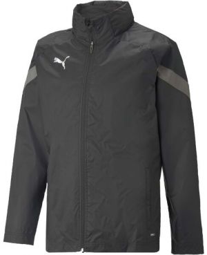 Puma TEAMFINAL ALL WEATHER JACKET Pánska futbalová mikina, čierna, veľkosť