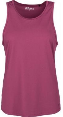 Fitforce NIGELLA Dámsky fitness top, vínová, veľkosť M