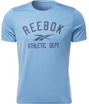 Reebok WOR POLY GRAPHIC SS TEE Pánske tričko, modrá, veľkosť