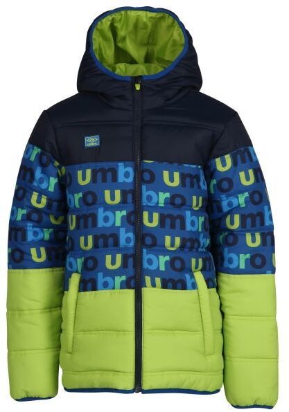 Umbro IMOD Detská prešívaná bunda, zelená, veľkosť 164-170
