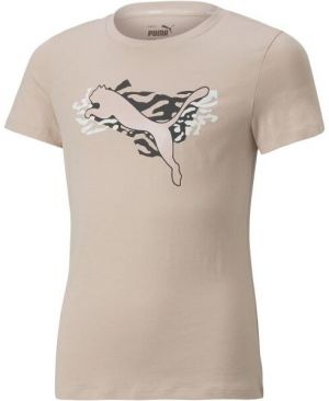 Puma ALPHA TEE G Dievčenské tričko, ružová, veľkosť