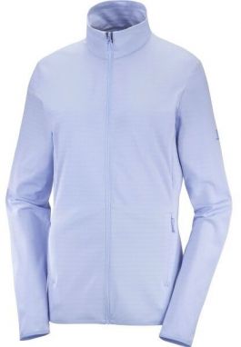 Salomon OUTRACK FULL ZIP MID W Dámska mikina, fialová, veľkosť S