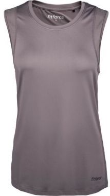 Fitforce ARTESINA Dámsky fitness top, sivá, veľkosť M