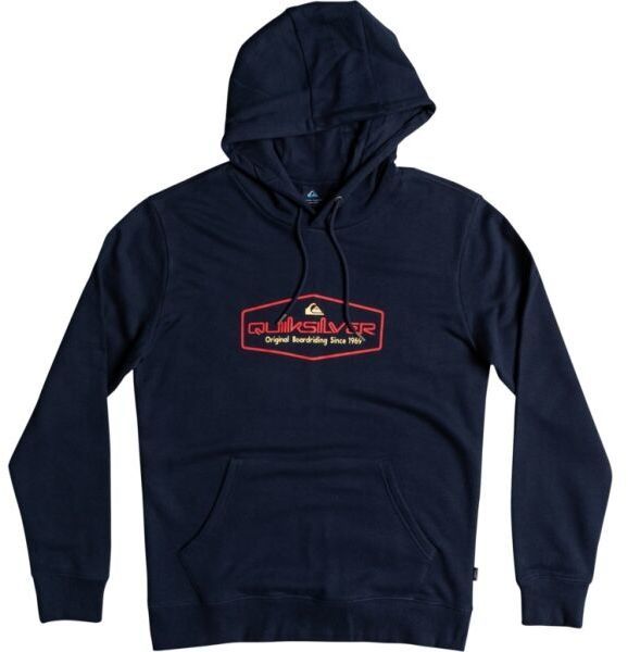 Quiksilver OMNI LOCKUP HOOD Pánska mikina, tmavo modrá, veľkosť
