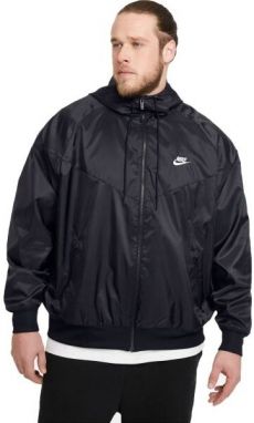 Nike HERITAGE ESSENTIALS WINDRUNNER Pánska bunda, čierna, veľkosť