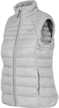 4F WOMEN´S JACKET Dámska vesta, sivá, veľkosť