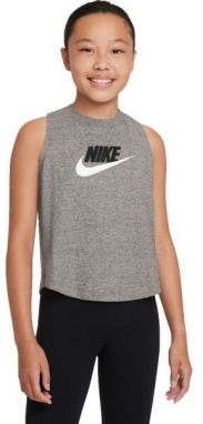 Nike NSW TANK JERSEY Dievčenské tielko, sivá, veľkosť
