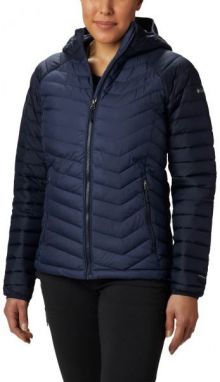 Columbia POWDER LITE HOODED JACKET Dámska bunda, tmavo modrá, veľkosť