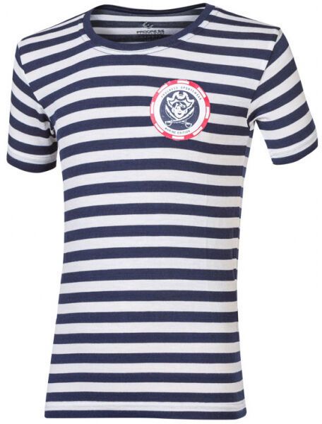 PROGRESS SS MARINO T-SHIRT Detské bambusové tričko, čierna, veľkosť 116-122
