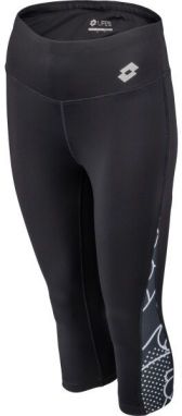 Lotto RUN FIT W LEGGING MID 2 Dámske 3/4 legíny, čierna, veľkosť