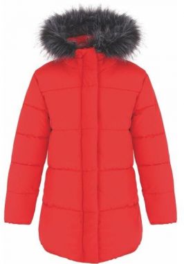 LOAP TOMKA Dievčenský zimný kabát, červená, veľkosť 158-164