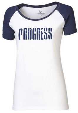 PROGRESS BRENDA Dámske bambusové tričko s potlačou, biela, veľkosť