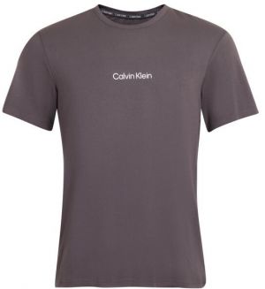 Calvin Klein S/S CREW NECK Pánske tričko, tmavo sivá, veľkosť