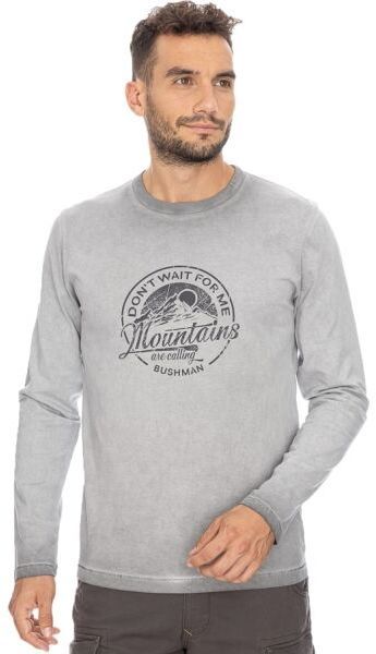 BUSHMAN SHEFFIELD Pánske tričko s dlhým rukávom, sivá, veľkosť XXXL