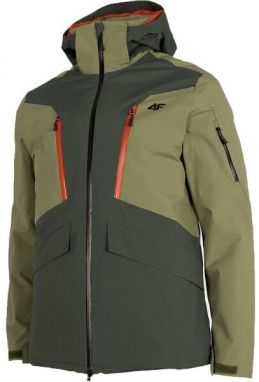 4F TECHNICAL JACKET Pánska lyžiarska bunda, tmavo zelená, veľkosť