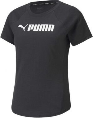 Puma PUMA FIT LOGO TEE Dámske tričko, čierna, veľkosť