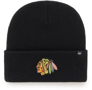 47 NHL CHICAGO BLACKHAWKS HAYMAKER '47 CUFF KNIT BLK Zimná čiapka, čierna, veľkosť