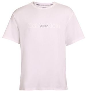 Calvin Klein EMB ICON LOUNGE-S/S CREW NECK Pánske tričko, biela, veľkosť