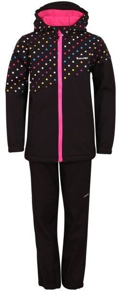 Lewro WISDOM Detský softshellový set, čierna, veľkosť 116-122