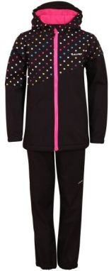 Lewro WISDOM Detský softshellový set, čierna, veľkosť 116-122