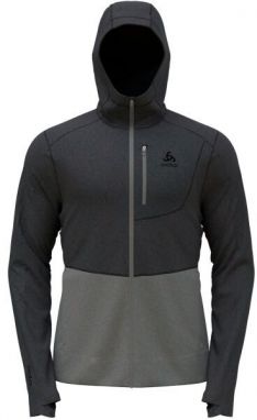 Odlo PERFORMANCE WOOL X-WARM HOODY Pánska mikina, tmavo sivá, veľkosť