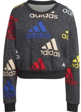 adidas W BLUV Q3 SWT G DGRY Dámska mikina, tmavo sivá, veľkosť