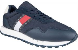 Tommy Hilfiger RETRO LEATHER TJM RUNNER Pánska voľnočasová obuv, tmavo modrá, veľkosť