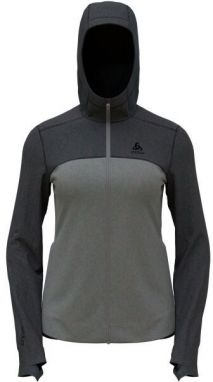 Odlo W PERFORMANCE WOOL X-WARM HOODY Dámska mikina, sivá, veľkosť