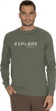 BUSHMAN DARRECK Pánske tričko, khaki, veľkosť