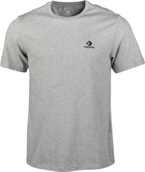 Converse CLASSIC LEFT CHEST SS TEE Pánske tričko, sivá, veľkosť