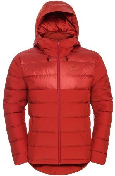 Odlo M SEVERINN-THERMIC HOODED INSULATED JACKET Pánska páperová bunda, červená, veľkosť