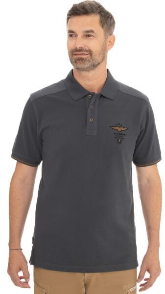 BUSHMAN CABOT Pánske tričko polo, tmavo sivá, veľkosť