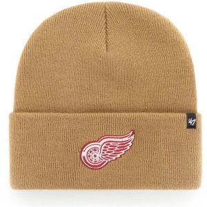 47 NHL DETROIT RED WINGS HAYMAKER CUFF KNIT Zimná čiapka, béžová, veľkosť UNI