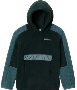 Columbia RUGGED RIDGE SHERPA HOODIE Detská  mikina, tmavo zelená, veľkosť