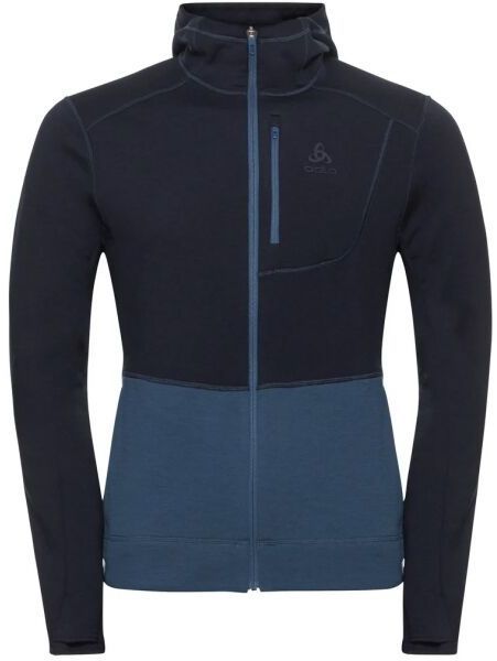 Odlo PERFORMANCE WOOL X-WARM HOODY Pánska mikina, čierna, veľkosť