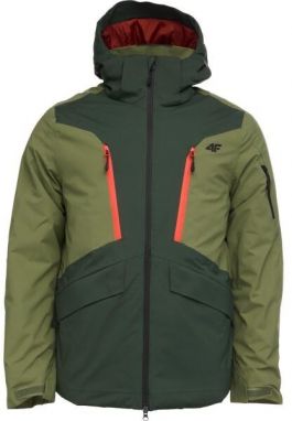 4F TECHNICAL JACKET Pánska lyžiarska bunda, tmavo zelená, veľkosť