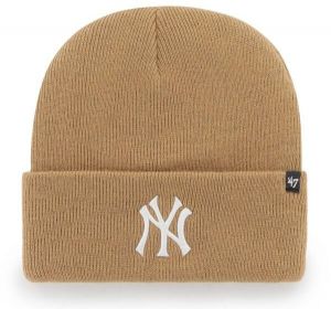 47 MLB NEW YORK YANKEES HAYMAKER CUFF KNIT Zimná čiapka, béžová, veľkosť UNI