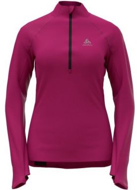 Odlo W ZEROWEIGHT MID LAYER 1/2 ZIP Dámska mikina, ružová, veľkosť