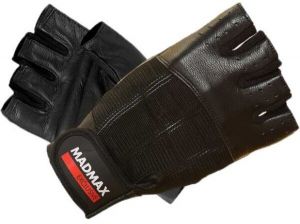 MADMAX CLASIC Fitness rukavice, čierna, veľkosť