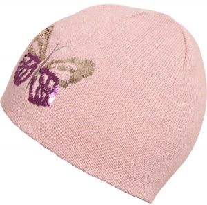 Lewro ROSIE Dievčenská pletená čiapka, ružová, veľkosť