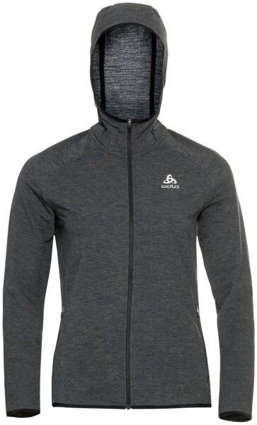 Odlo W RUN EASY 365 MIDLAYER HOODY Dámska bežecká mikina, tmavo sivá, veľkosť